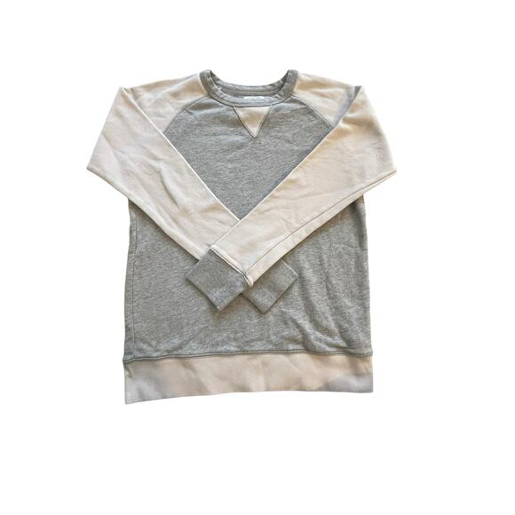 Crewcuts Kids Outlet Sweatshirt Size 14 Gray & Cream Colorblock 100% Cotton - Picture 1 of 6